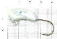 Мормышка судаковая Светлячок 18гр 02 белый Fish Gold