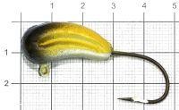 Мормышка судаковая Светлячок 30гр 03 желто-черный Fish Gold