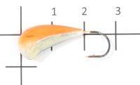 Мормышка судаковая Трехгранка Светлячок 8гр 09 оранжевый Fish Gold