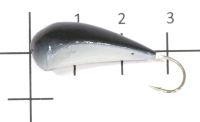 Мормышка судаковая Трехгранка Светлячок кр. Gamakatsu 14гр 01 черный Fish Gold