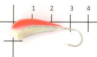 Мормышка судаковая Трехгранка Светлячок кр. Gamakatsu 14гр 10 красный Fish Gold