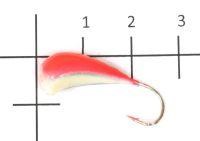 Мормышка судаковая Трехгранка Светлячок кр. Gamakatsu 8гр 10 красный Fish Gold