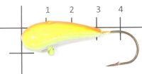 Мормышка судаковая Уралка Светлячок 16гр 13 желто-красный Fish Gold