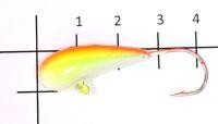 Мормышка судаковая Уралка Светлячок кр. Gamakatsu 12гр желто-красный Fish Gold