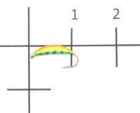 Мормышка Супер Банан окрашенный с ушком d2 131-155 Nautilus