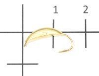 Мормышка Супер Банан с ушком d3.5 002 золото Nautilus