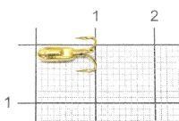 Мормышка Чертик ребристый d2.6 002 золото Nautilus