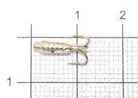 Мормышка Чертик ребристый d2.9 001 серебро Nautilus