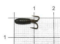 Мормышка Чертик ребристый d2.9 004 черный никель Nautilus