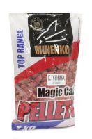 Пеллетс прикормочный Pellets Magic Carp Клубника 10мм 1кг Миненко