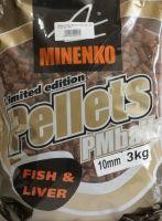 Пеллетс прикормочный PMBaits Pellets Big Pack Fish and Liver 10 мм 3кг. Миненко