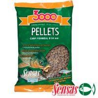Пеллетс прикормочный Sensas Carp 3000 Fishmeal 4мм 0,7 кг