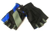 Перчатки без пальцев L черно-серый/синий Owner