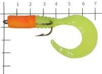 Плавающий твистер с двойником лимонный ОООandquot;Контактandquot;