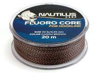 Поводковый материал Fluoro Core 20м 20lb camou brown Nautilus