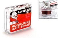 Поводковый материал Hair Braid 20м 8lb dark brown Nautilus