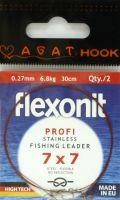 Поводок Flexonit 7х7 6,8кг 20см Agat