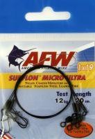 Поводок оснащенный AFW Surflon Micro Ultra 1*19 12кг-20см