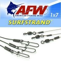 Поводок оснащенный AFW Surfstrand 1*7 5кг-15см