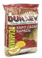 Прикормка Dunaev Premium 1кг Карп-Сазан Кукуруза
