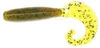 Приманка FAT G-Tail Grub 2" 429 Motor Oil Pepper Reins