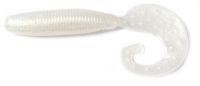 Приманка FAT G-Tail Grub 4" 014 Pearl White Reins