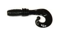Приманка Rocky Fry Curly Tail 1.5" solid black Megabass