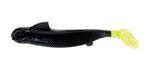 Приманка Samurai Shad 4" black/chartreuse tail Pradco Yum
