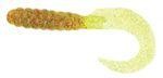 Приманка Walleye Grub 4" avocado red flake chartreuse 4210 Pradco Yum
