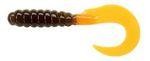 Приманка Walleye Grub 4" brown orange 451 Pradco Yum