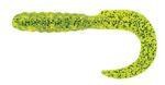 Приманка Walleye Grub 4" chartreuse silver flake 456 Pradco Yum