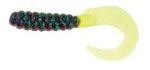 Приманка Walleye Grub 4" junebug chartreuse 494 Pradco Yum