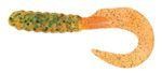 Приманка Walleye Grub 4" pumpkin green flakal orange 449 Pradco Yum