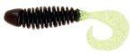 Приманка Wooly Curltail 1.5" black chartreuse tail 206 Pradco Yum