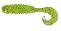 Приманка Wooly Curltail 1.5" chartreuse silver flake 213 Pradco Yum