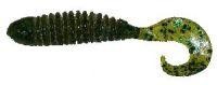 Приманка Wooly Curltail 2" pumpkin pepper/green 11 Pradco Yum