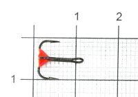 Тройник Mustad с каплей №14 RF