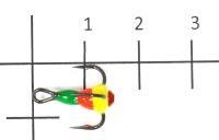 Тройник для приманок Salmo LJ Scandi с каплей 10/GRY