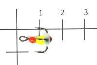 Тройник для приманок Salmo LJ Scandi с каплей 12/RYF