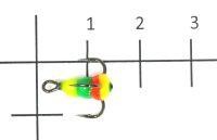 Тройник для приманок Salmo LJ Scandi с каплей 12/YGR