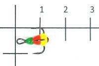 Тройник для приманок Salmo LJ Scandi с каплей 14/GRY