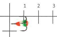 Тройник для приманок Salmo LJ Scandi с каплей 14/RFG