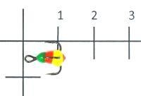 Тройник для приманок Salmo LJ Scandi с каплей 16/GRY