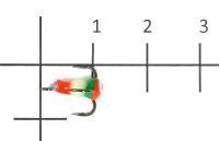 Тройник для приманок Salmo LJ Scandi с каплей 16/RFG