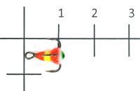 Тройник для приманок Salmo LJ Scandi с каплей 16/RYF