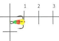 Тройник для приманок Salmo LJ Scandi с каплей 18/GRY