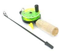 Удочка зимняя TROUT PRO Ice Master  мал шп рук пробка корот с шест QL-106A (70mm D24)