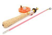 Удочка зимняя Хардкор XXL леворукая красная Артуда