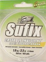 Флюорокарбон Castable 100% Fluorocarbon Clear 150м 0.40мм Sufix