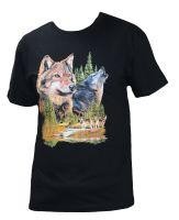 Футболка с рисунком "Волк лес" XXXL Мир футболок